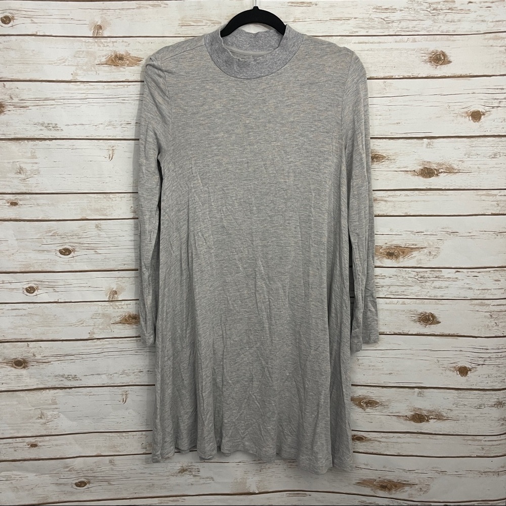 Lou & Grey Gray Signaturesoft Mockneck Shirt Dress